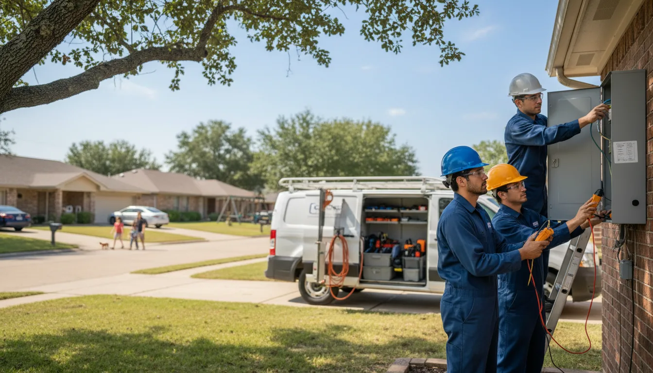 Certified electrician providing emergency electrical services in Monroe, OK